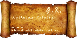 Glattstein Katalin névjegykártya